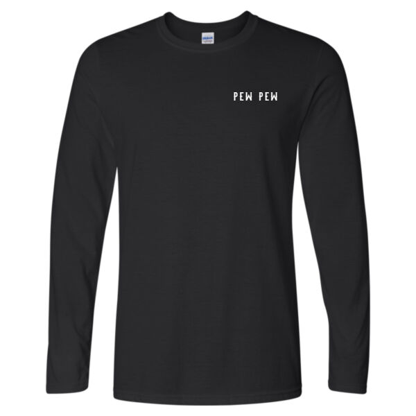 Pew Pew- Adult Softstyle® Long Sleeve T-Shirt Thumbnail